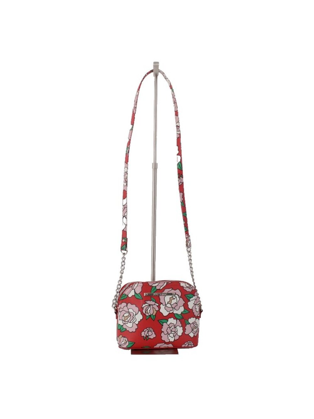 Betsey Johnson Purse 8 x 7 x 3 Red Green Multi Colored Floral Inner Pocket Purse